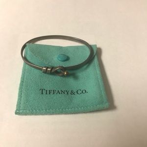 Tiffany & co love knot hook eye bangle